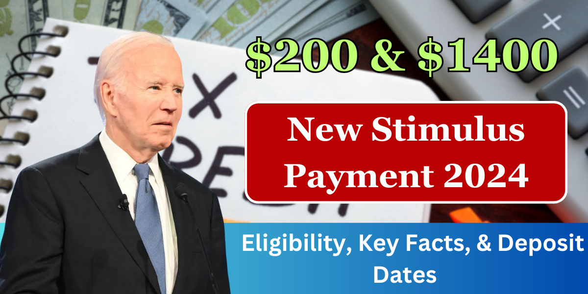 $200 & $1400 New Stimulus Payment September 2024